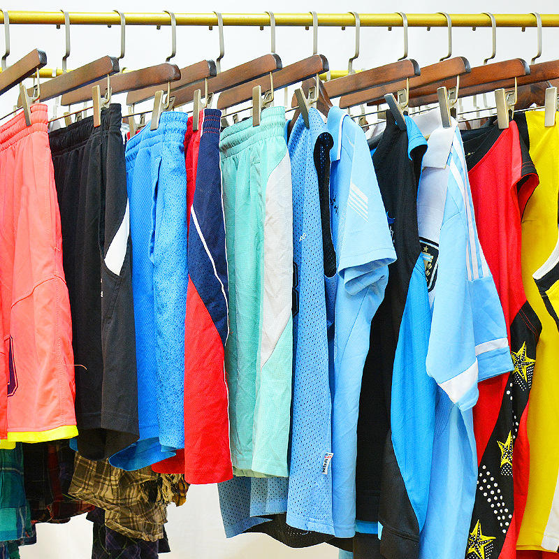 Factory Wholesale Bale Used Clothes Summer Men Sports Jersey Second Hand Clothing in Bulk