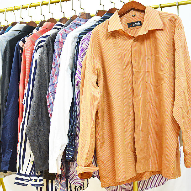 Cheap Price Wholesale Used Summer Men Clothes Long Short Sleeve Shirt Second Hand Clothing