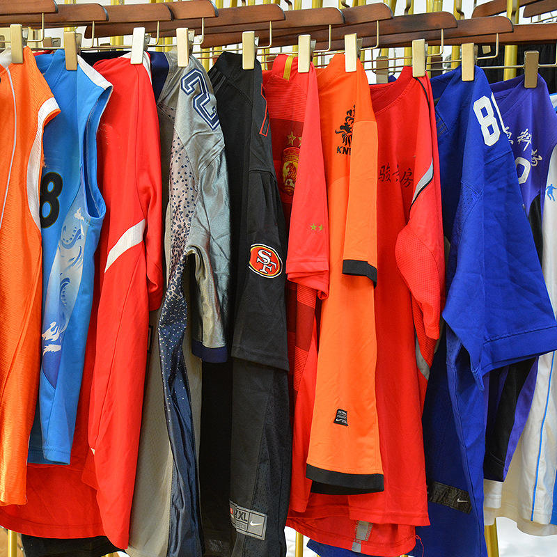 Factory Wholesale Bale Used Clothes Summer Men Sports Jersey Second Hand Clothing in Bulk