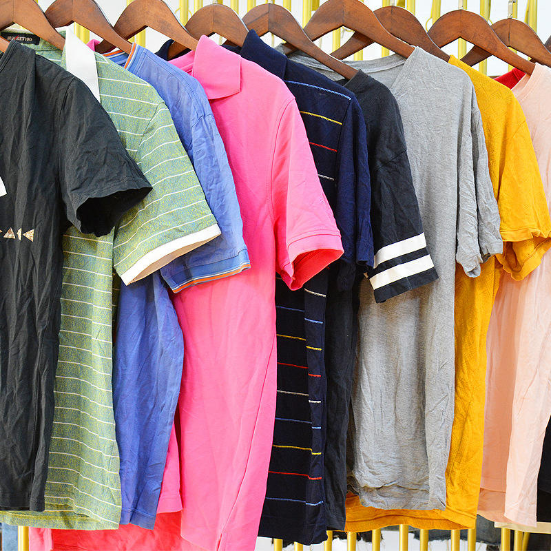 Cheap Price Wholesale Men Used Clothes Cotton T-Shirt Second Hand Clothing for Africa