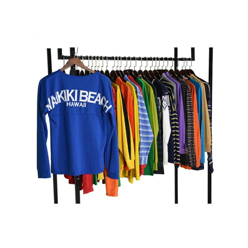 Cheap Price Wholesale Used Men Clothes Long T-Shirt Second Hand Clothing in Bales
