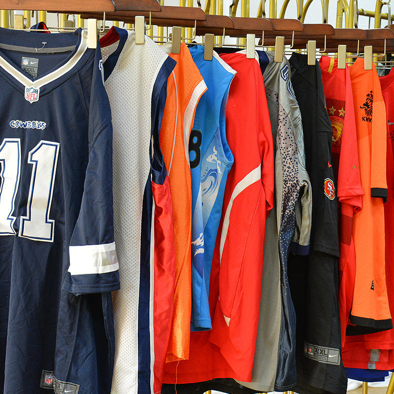 Factory Wholesale Bale Used Clothes Summer Men Sports Jersey Second Hand Clothing in Bulk